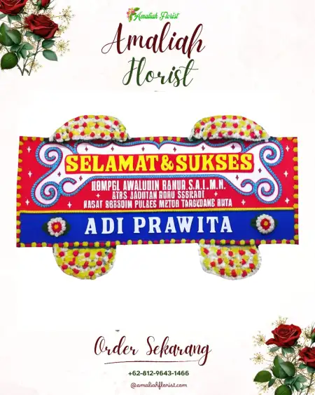 Papan Bunga Ucapan Selamat Dasan Cermen